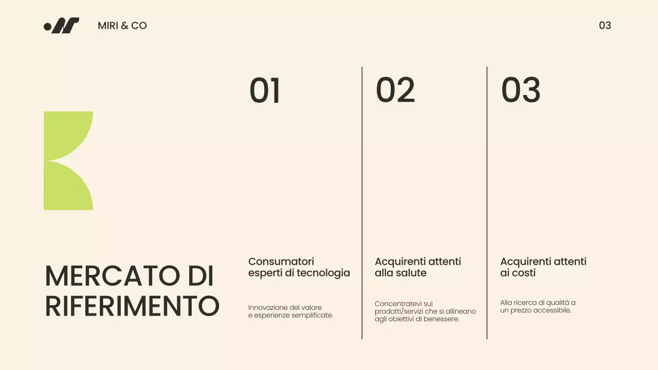 Presentazione della strategia Go To Market verde e beige moderna e minimalista