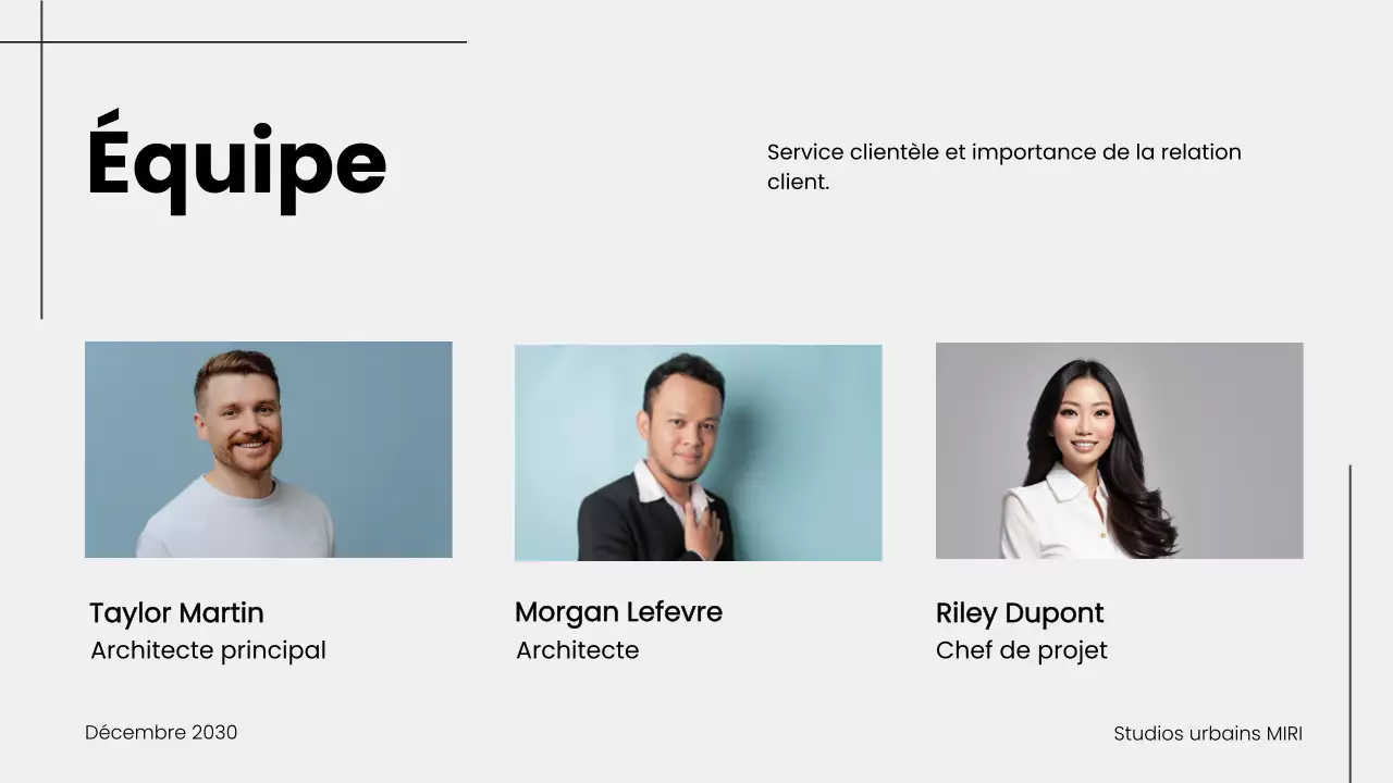 Présentation d'un portfolio d'architecture