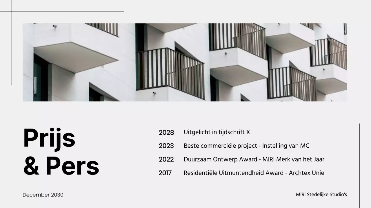 Presentatie architectuurportfolio