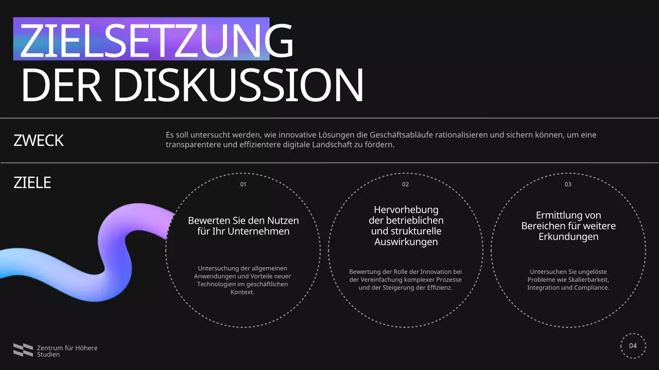 Blau Violett Schwarz Moderne Konferenzankündigung