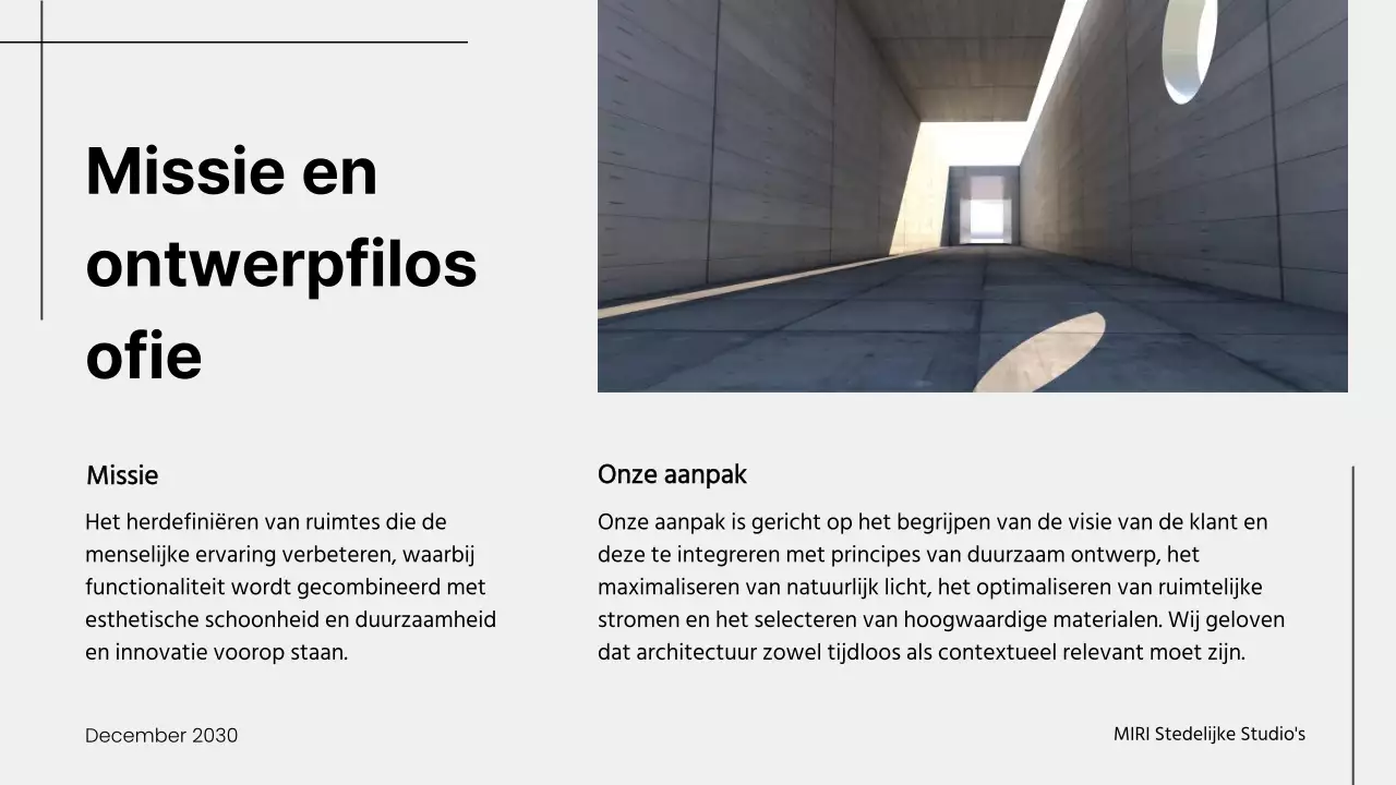 Presentatie architectuurportfolio