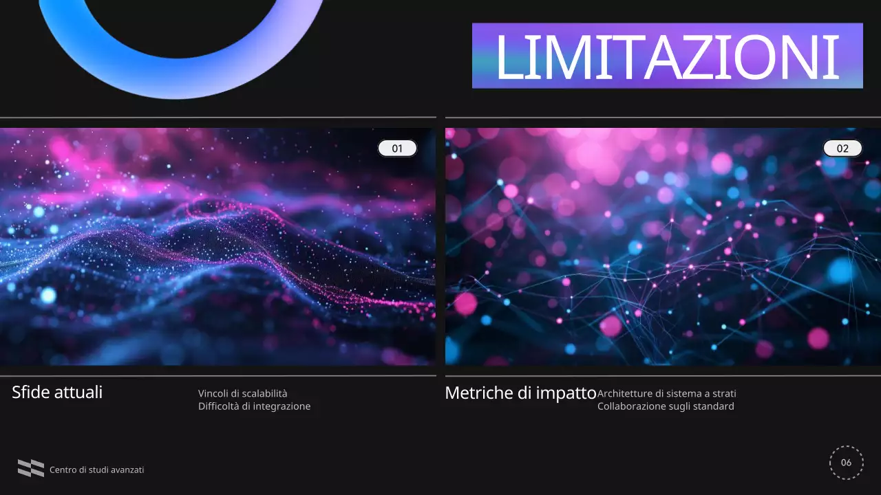 Blu Viola Nero Annuncio di conferenza moderna