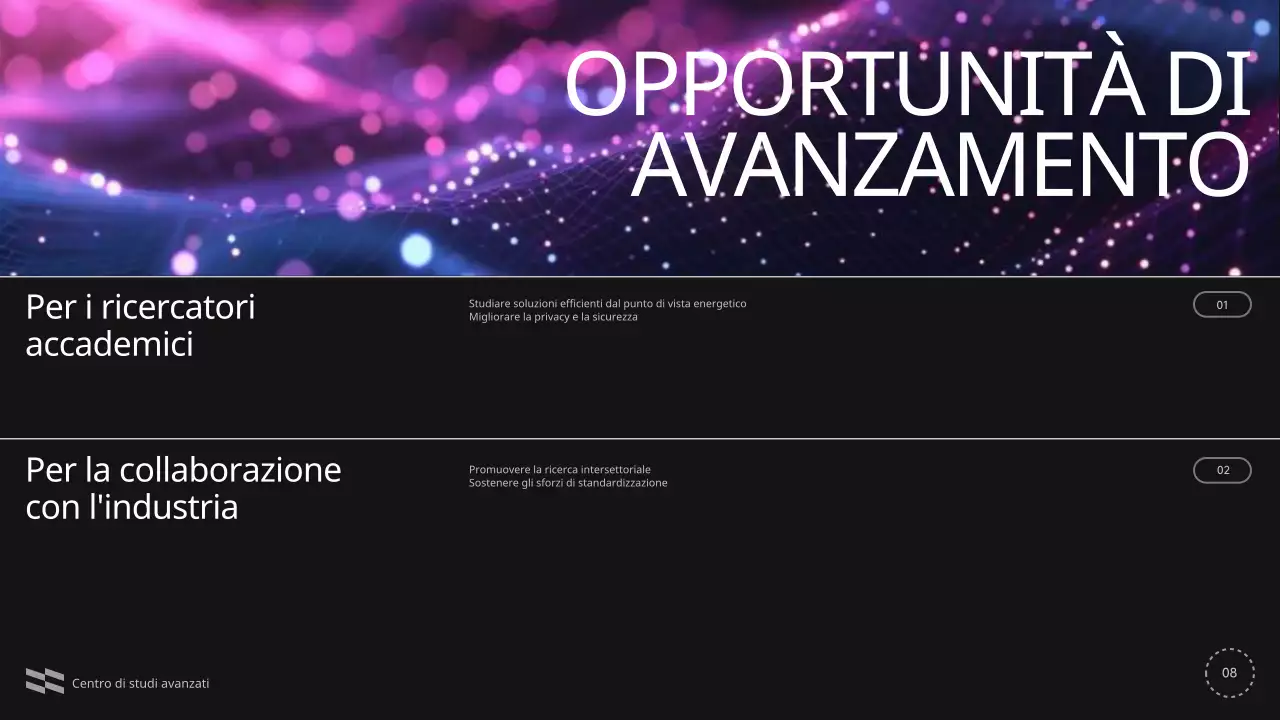 Blu Viola Nero Annuncio di conferenza moderna