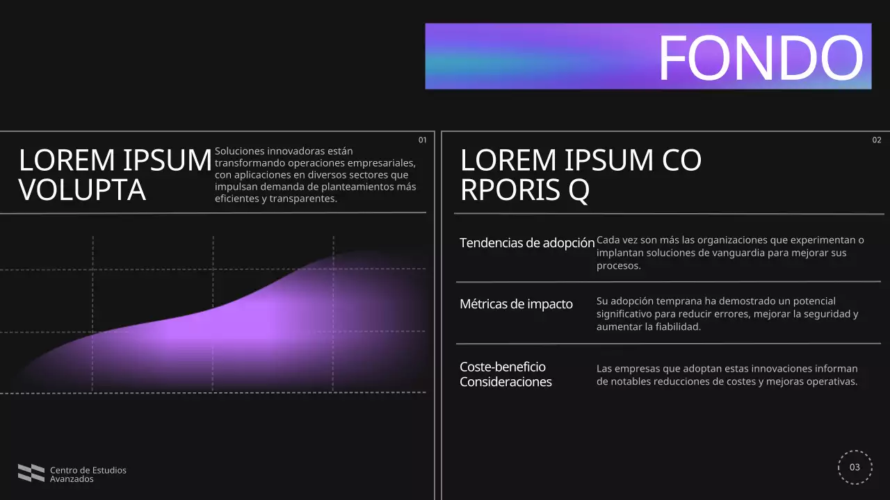 Azul Violeta Negro Conferencia Moderna Anuncio