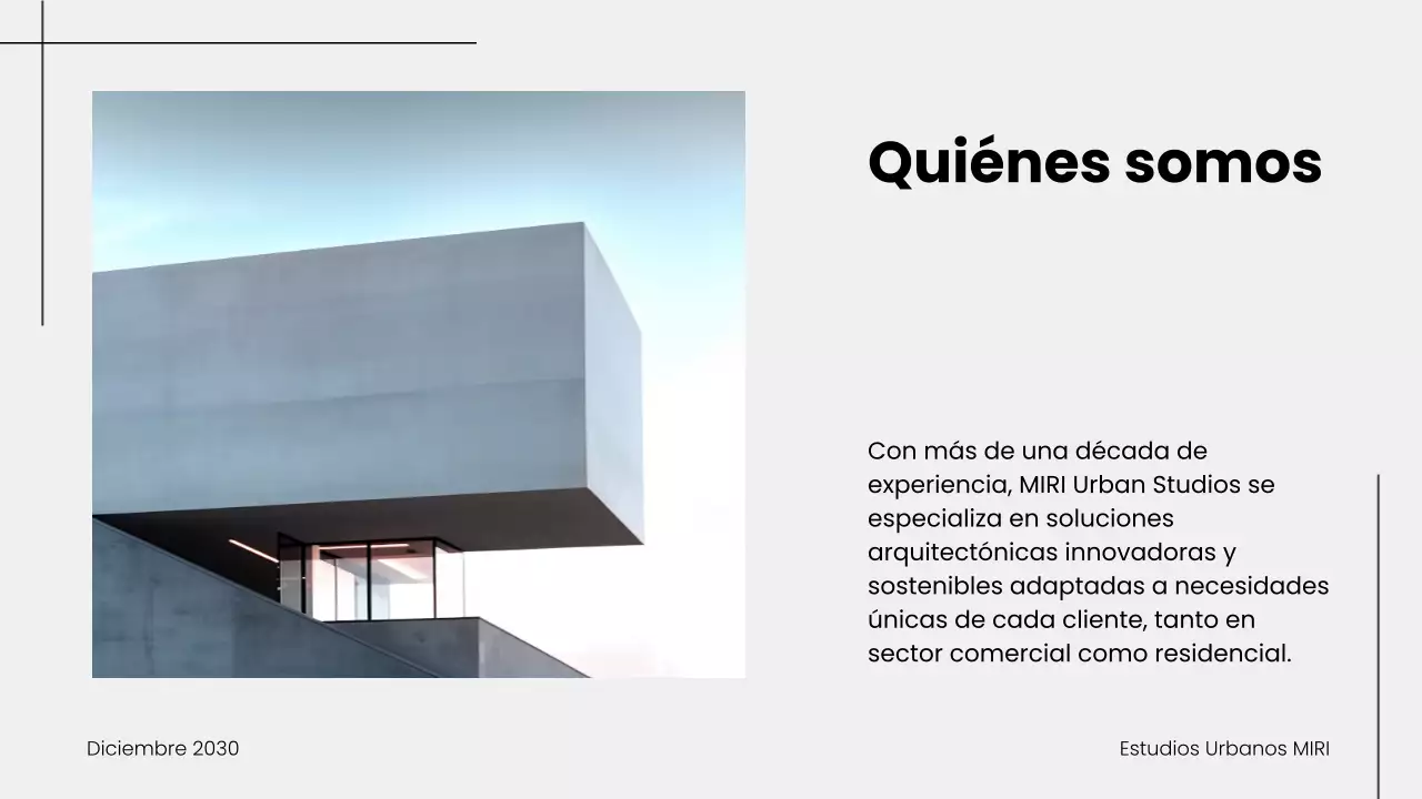 Presentación de la cartera de arquitectura