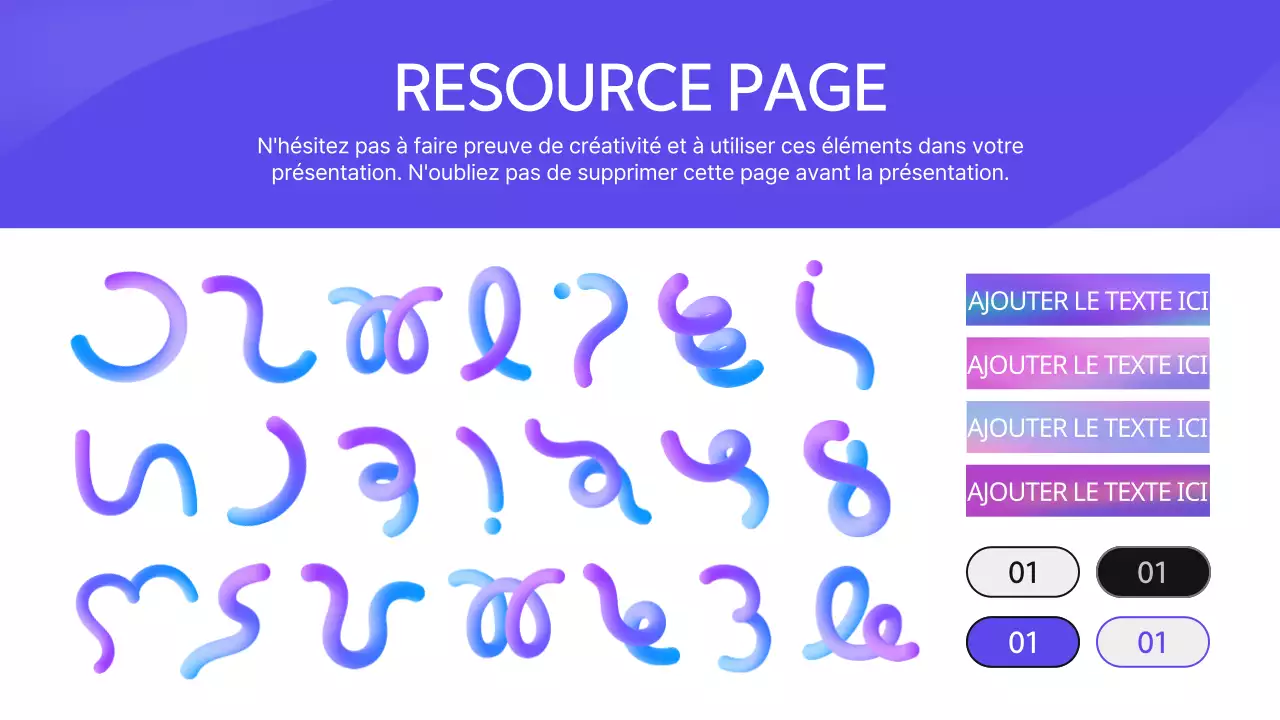 Bleu violet noir Annonce de conférence moderne