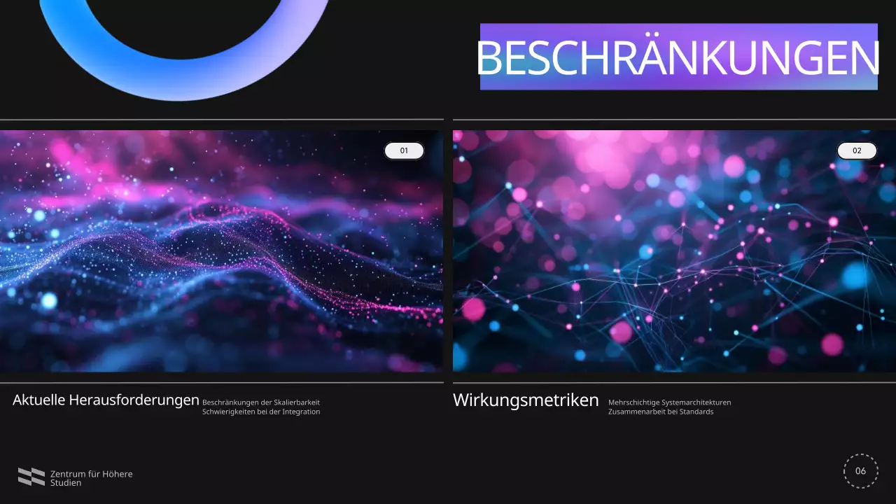 Blau Violett Schwarz Moderne Konferenzankündigung