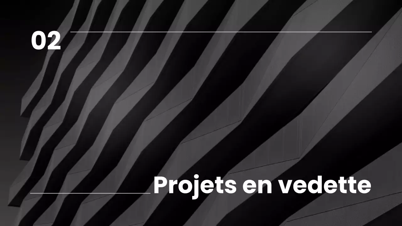 Présentation d'un portfolio d'architecture