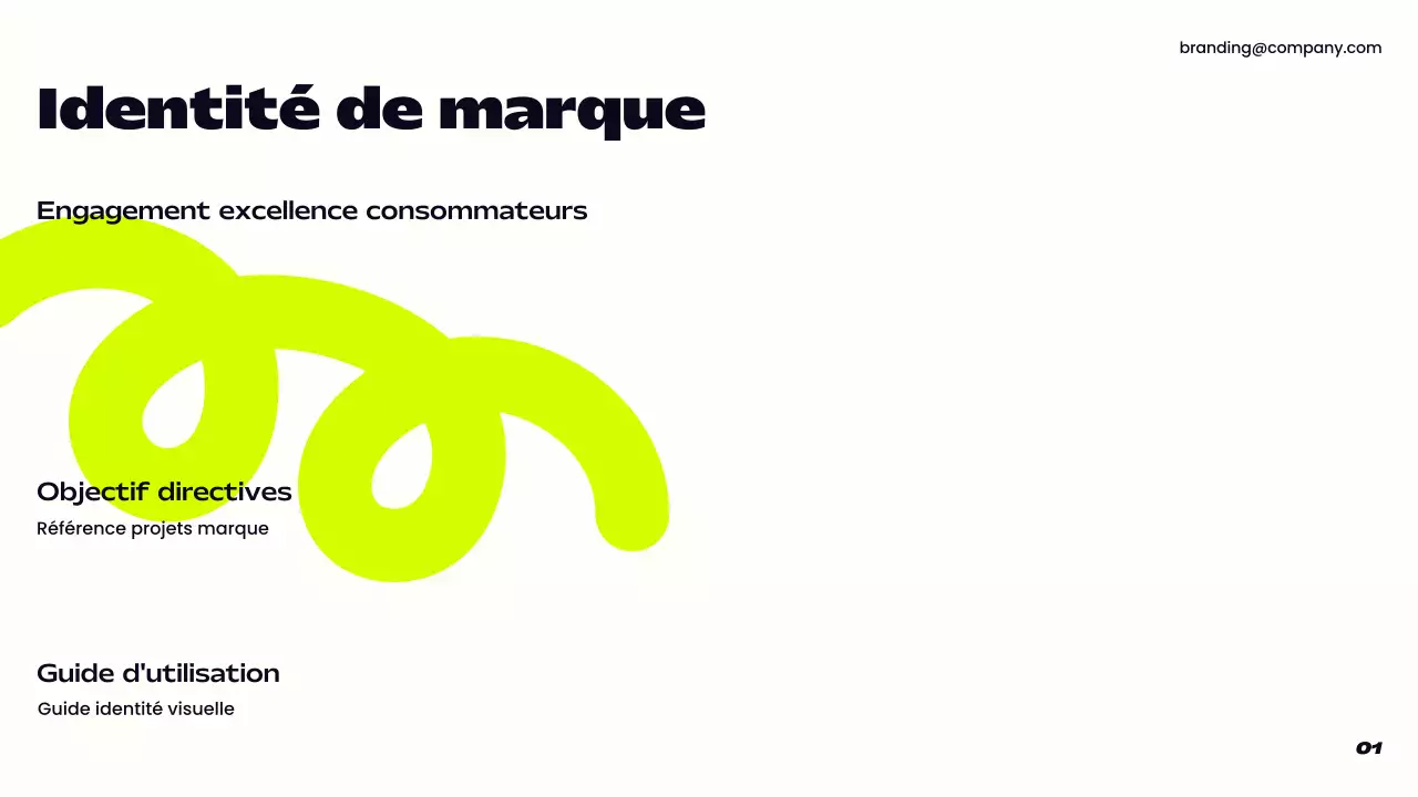 ligne directrice de la marque moderne pourpre