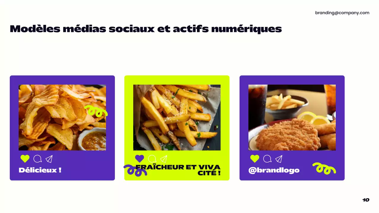 ligne directrice de la marque moderne pourpre