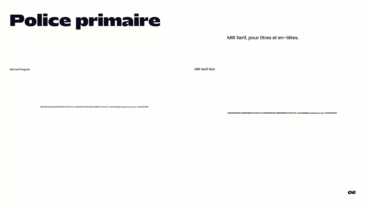 ligne directrice de la marque moderne pourpre