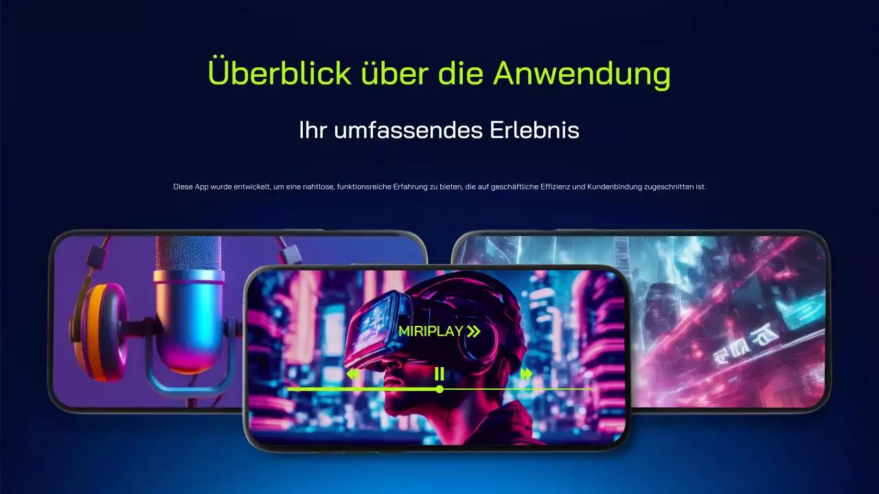 lila moderne mobile App Einführung
