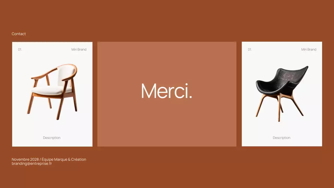 Manuel des lignes directrices de la marque Trendy Neutral Interior Design