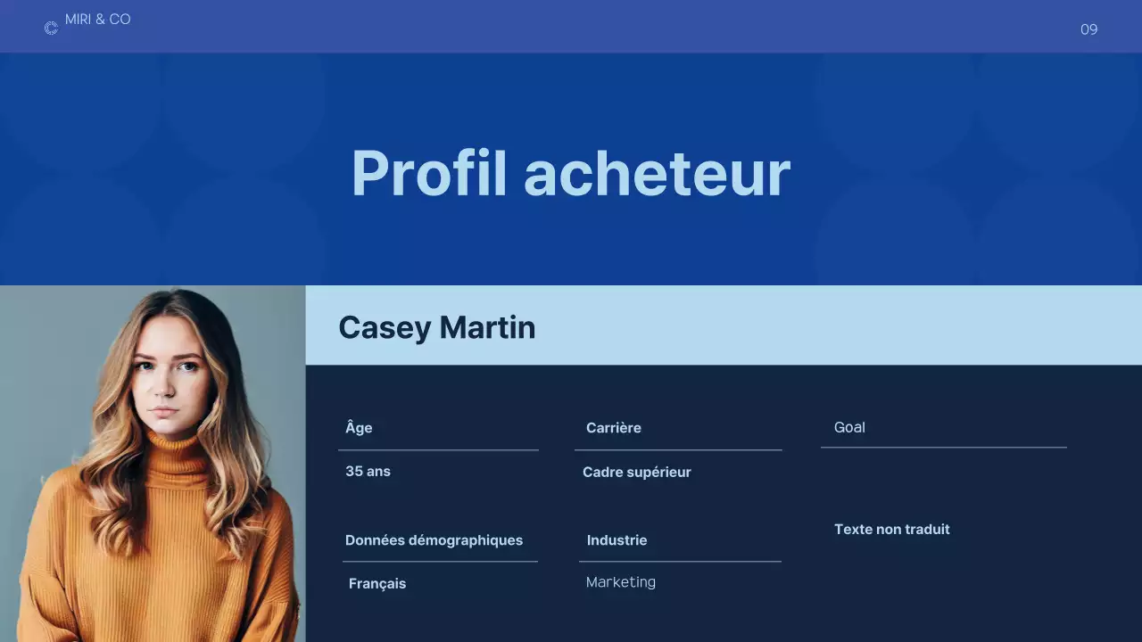 plan d'affaires moderne bleu foncé