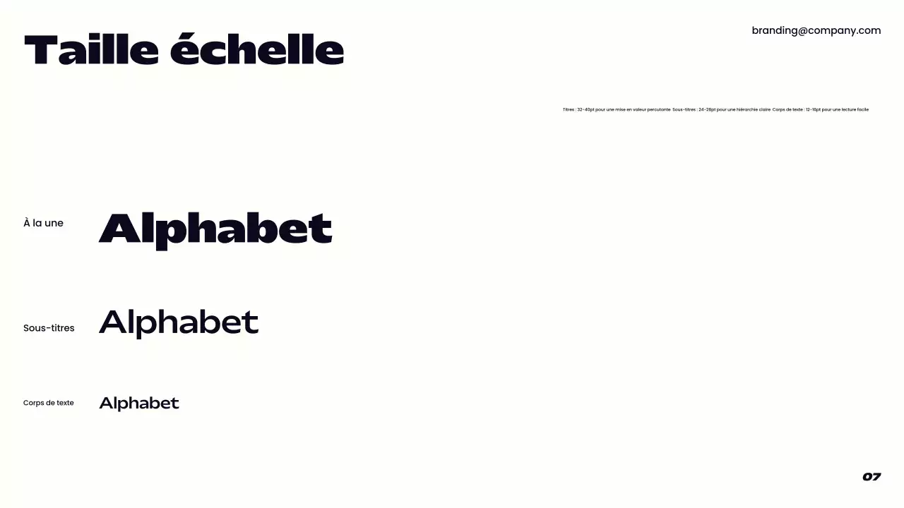 ligne directrice de la marque moderne pourpre