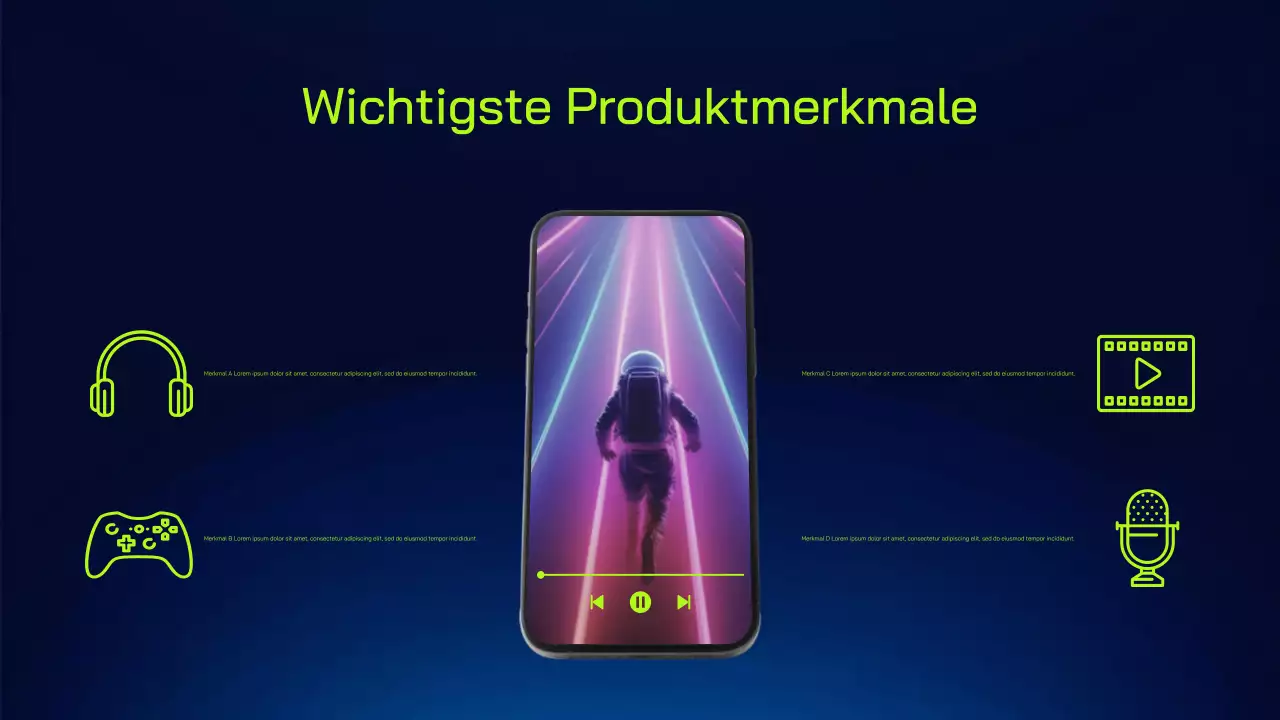 lila moderne mobile App Einführung