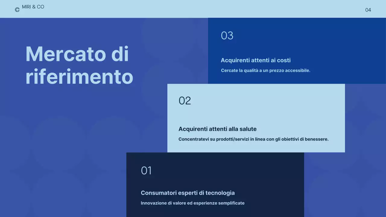 business plan moderno blu scuro