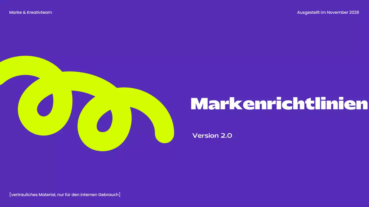 lila moderner Markenleitfaden