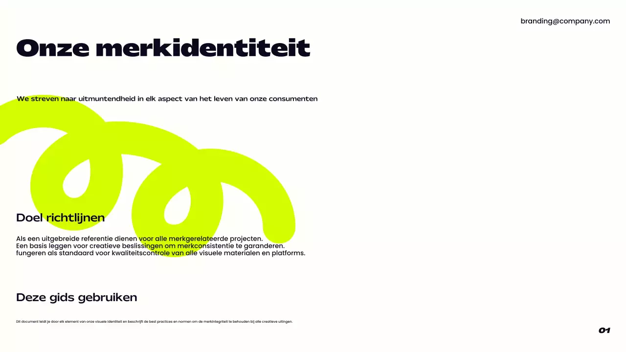 paarse moderne merkrichtlijn