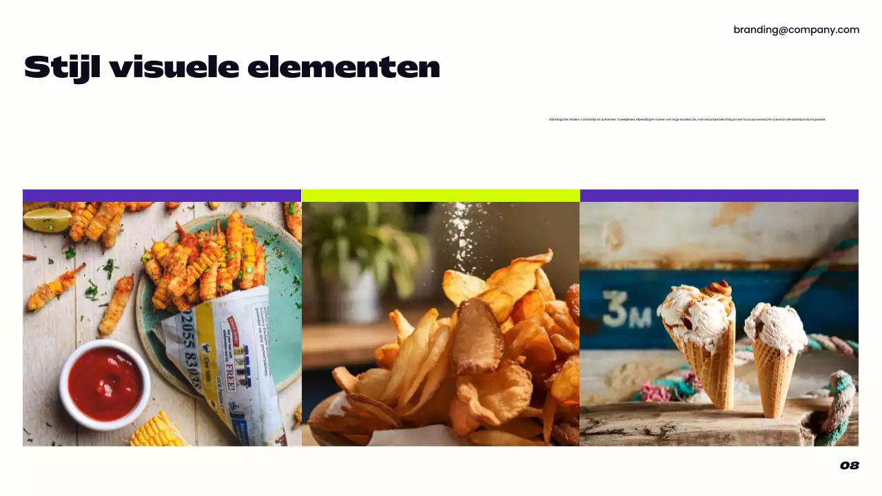 paarse moderne merkrichtlijn