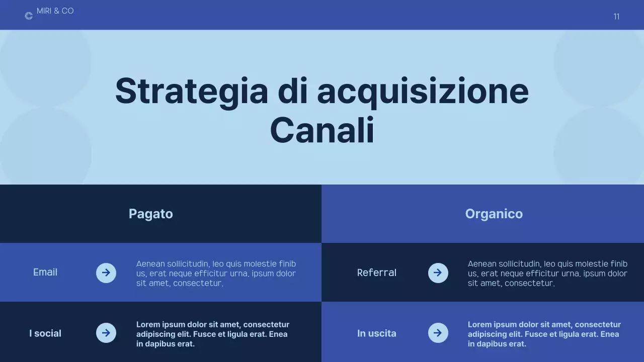 business plan moderno blu scuro
