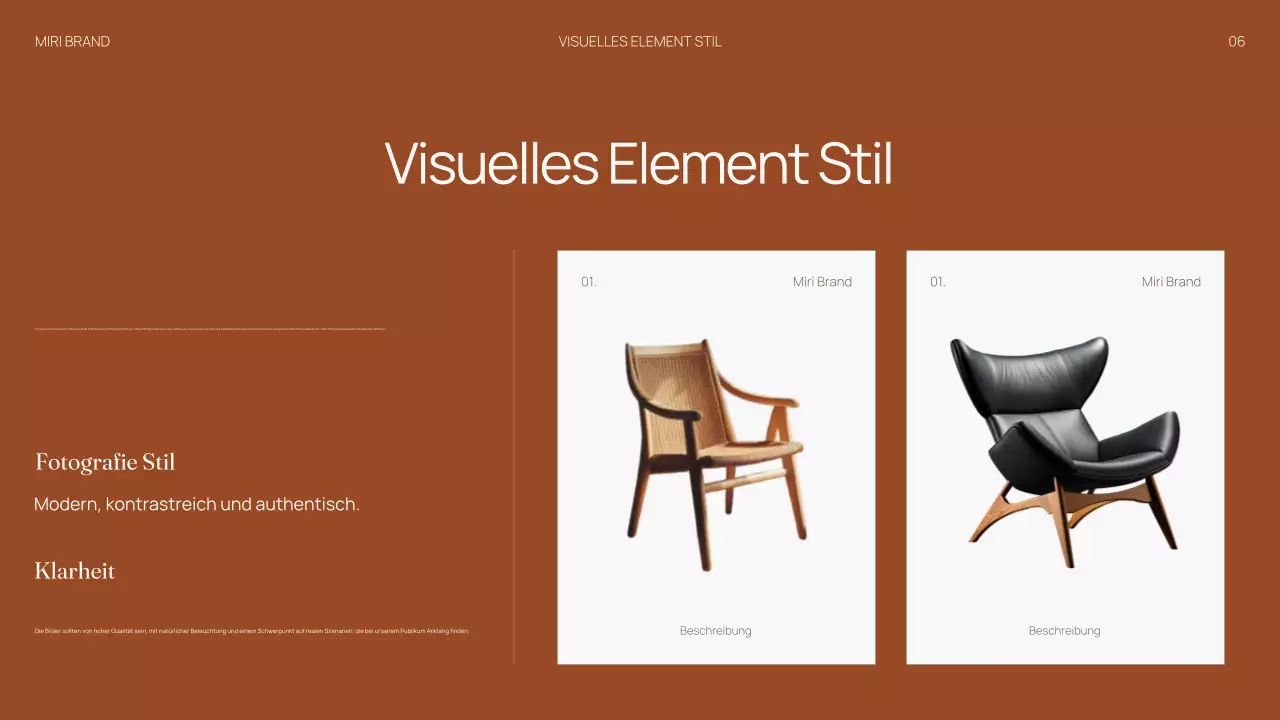 Trendy Neutral Interior Design Markenrichtlinien Handbuch