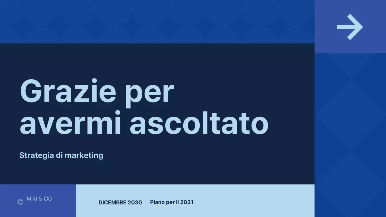 business plan moderno blu scuro