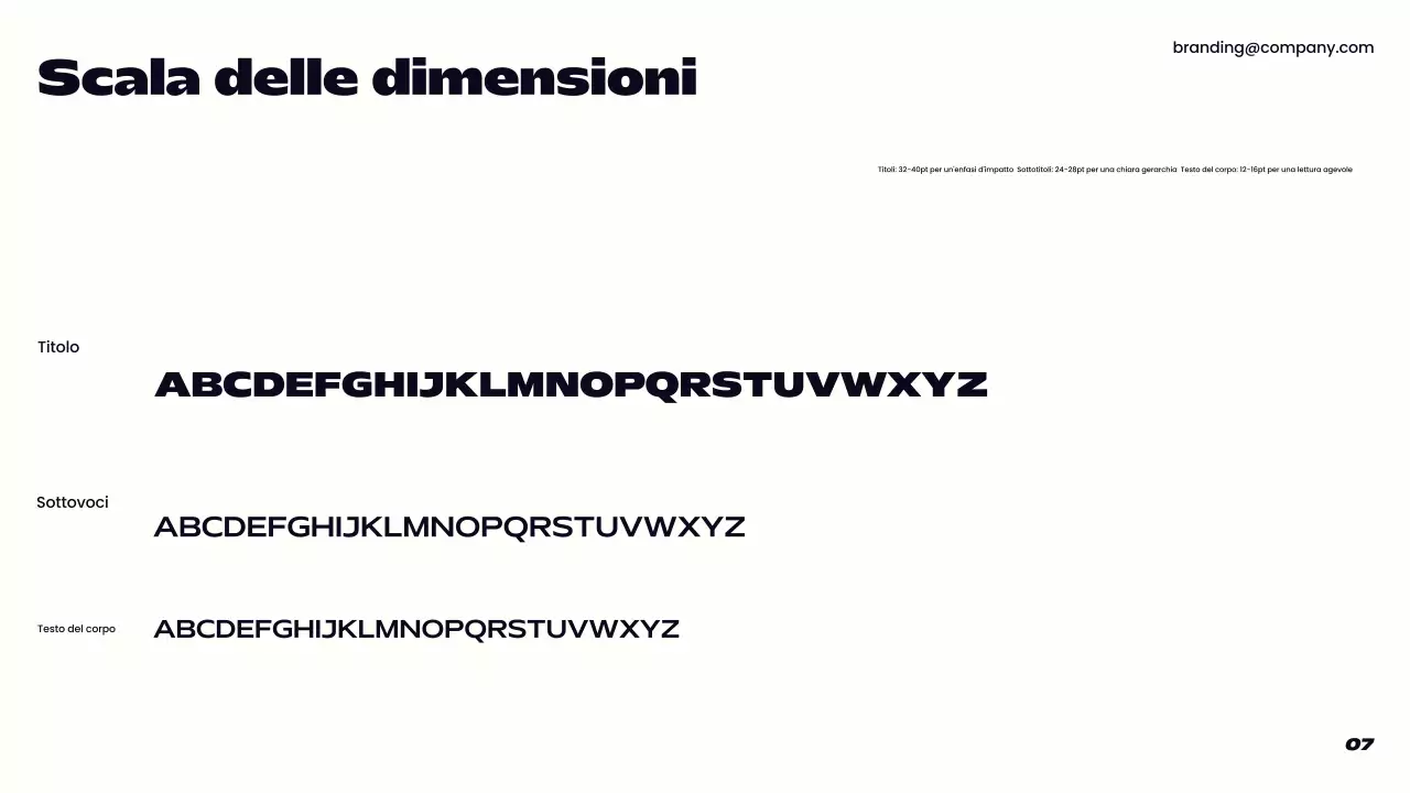 linea guida del marchio moderno viola