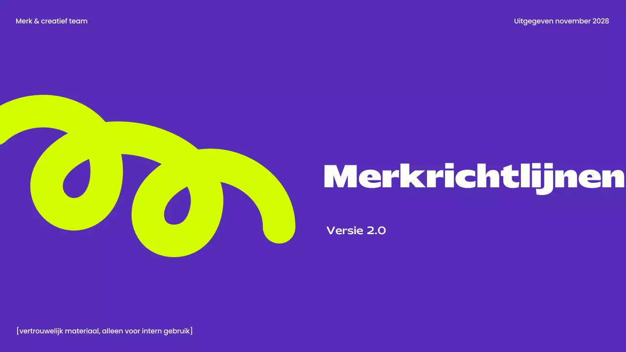 paarse moderne merkrichtlijn