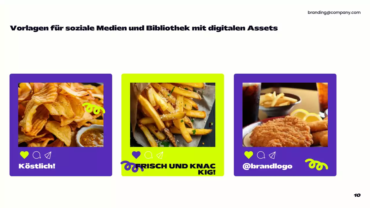 lila moderner Markenleitfaden