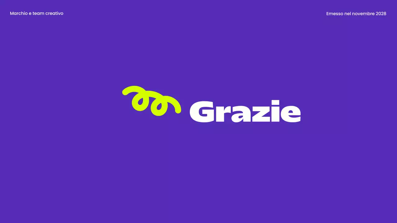 linea guida del marchio moderno viola