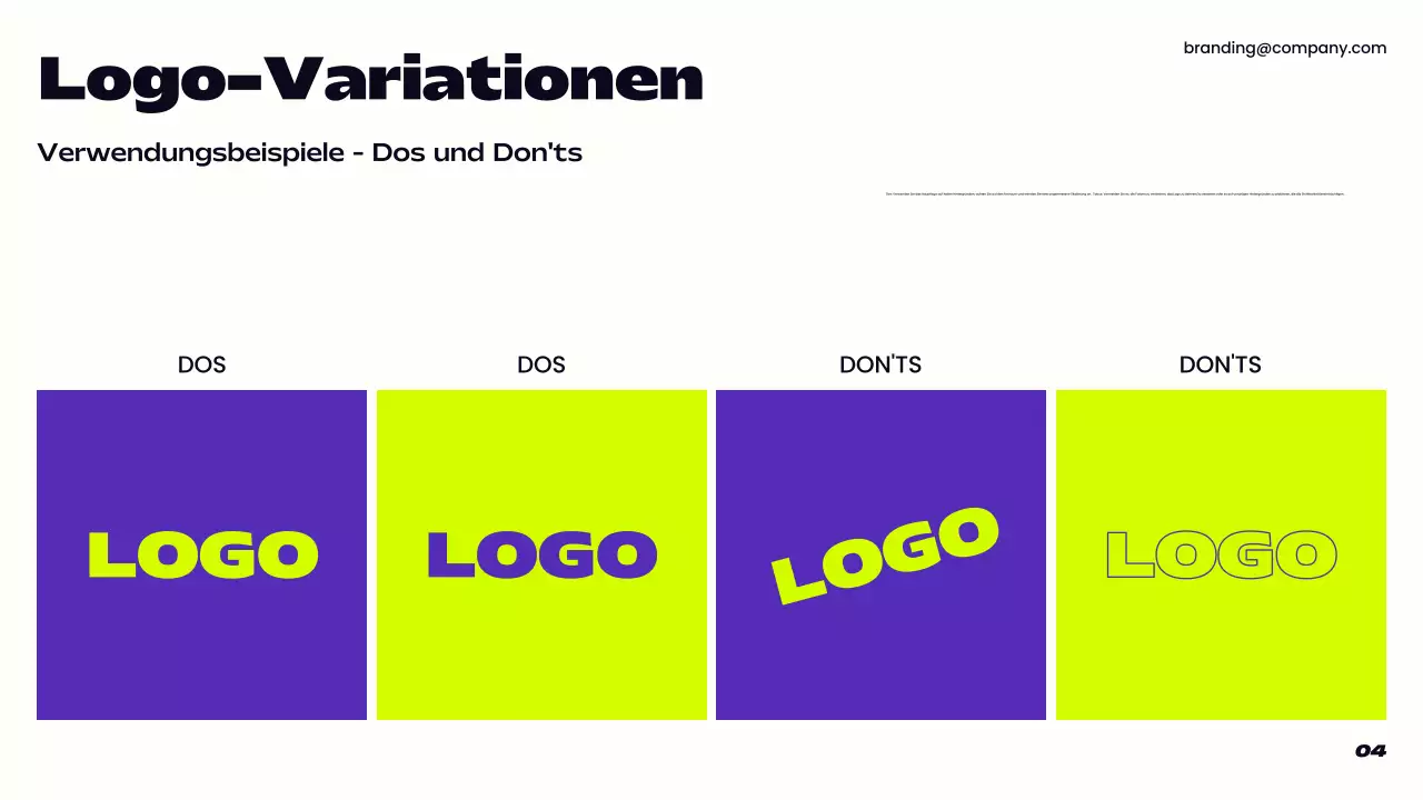lila moderner Markenleitfaden