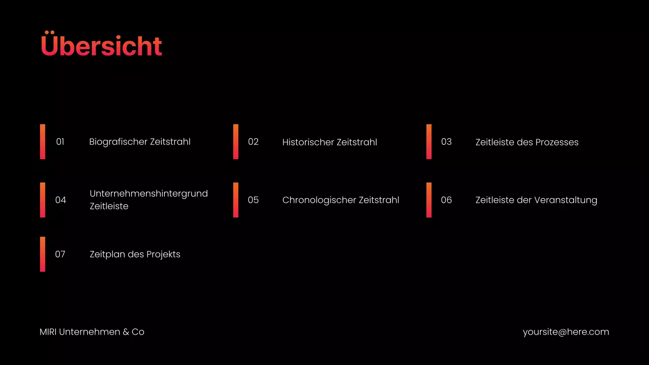 orange moderne Infografik Präsentation