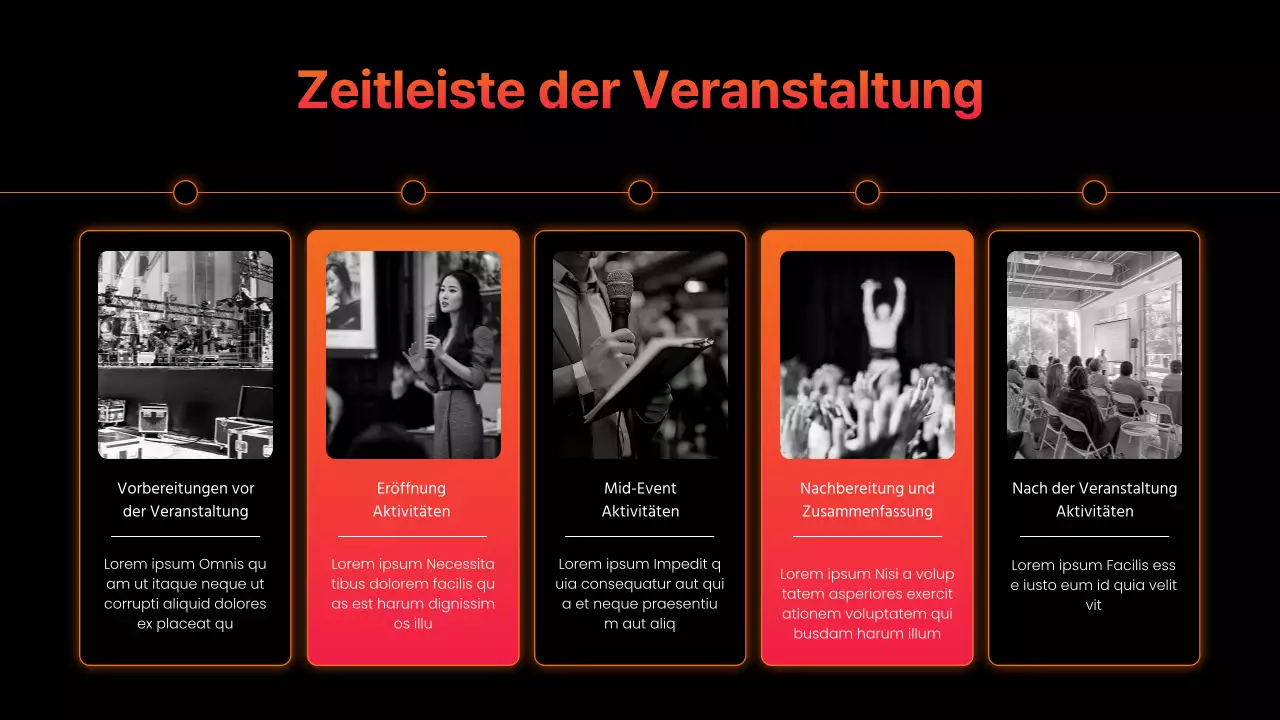 orange moderne Infografik Präsentation
