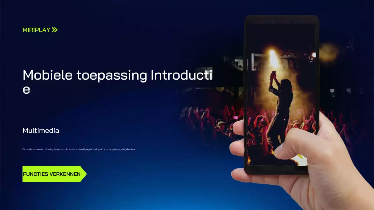 Paarse moderne mobiele app introductie