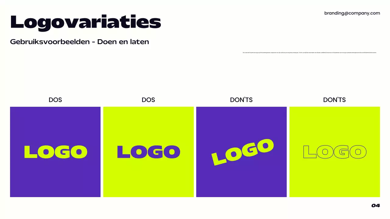 paarse moderne merkrichtlijn