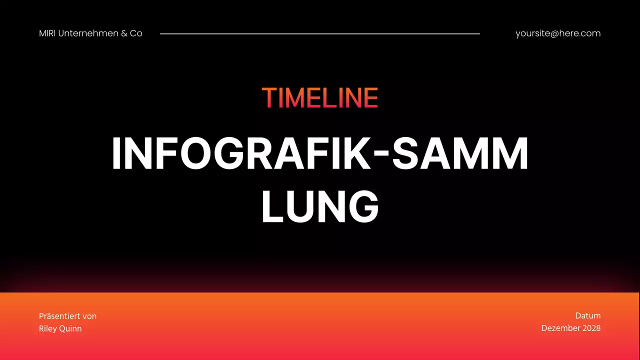 orange moderne Infografik Präsentation