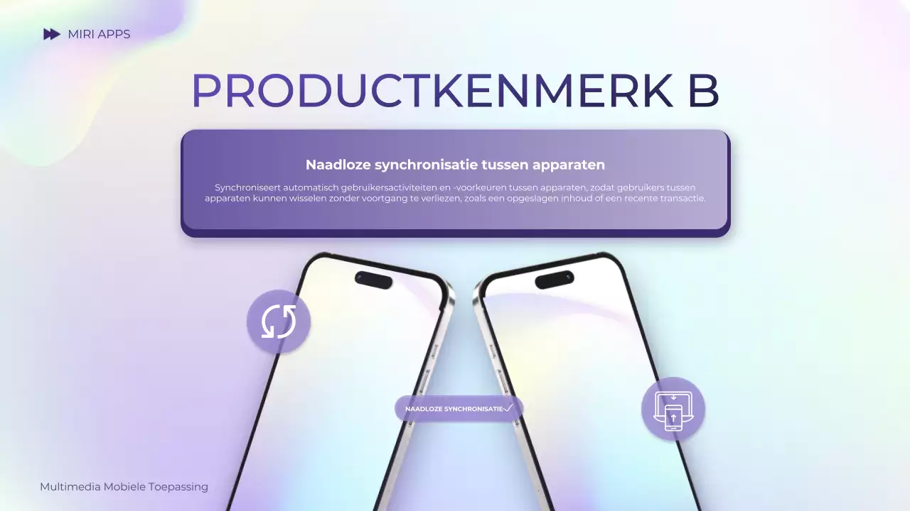 paars kleurverloop holografisch modern mobiel introductiegids presentatie