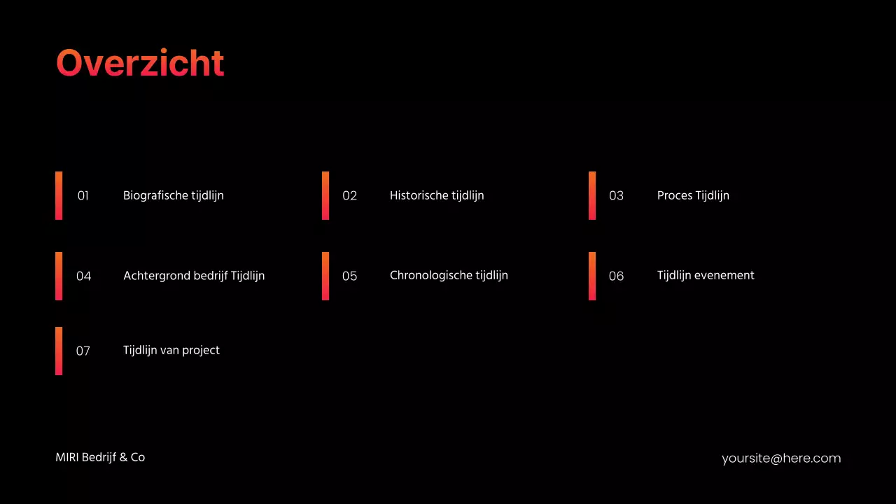 oranje moderne infographics presentatie