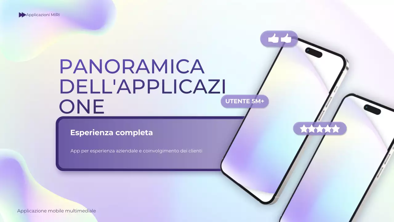 viola sfumato olografico moderno mobile introduzione guida presentazione