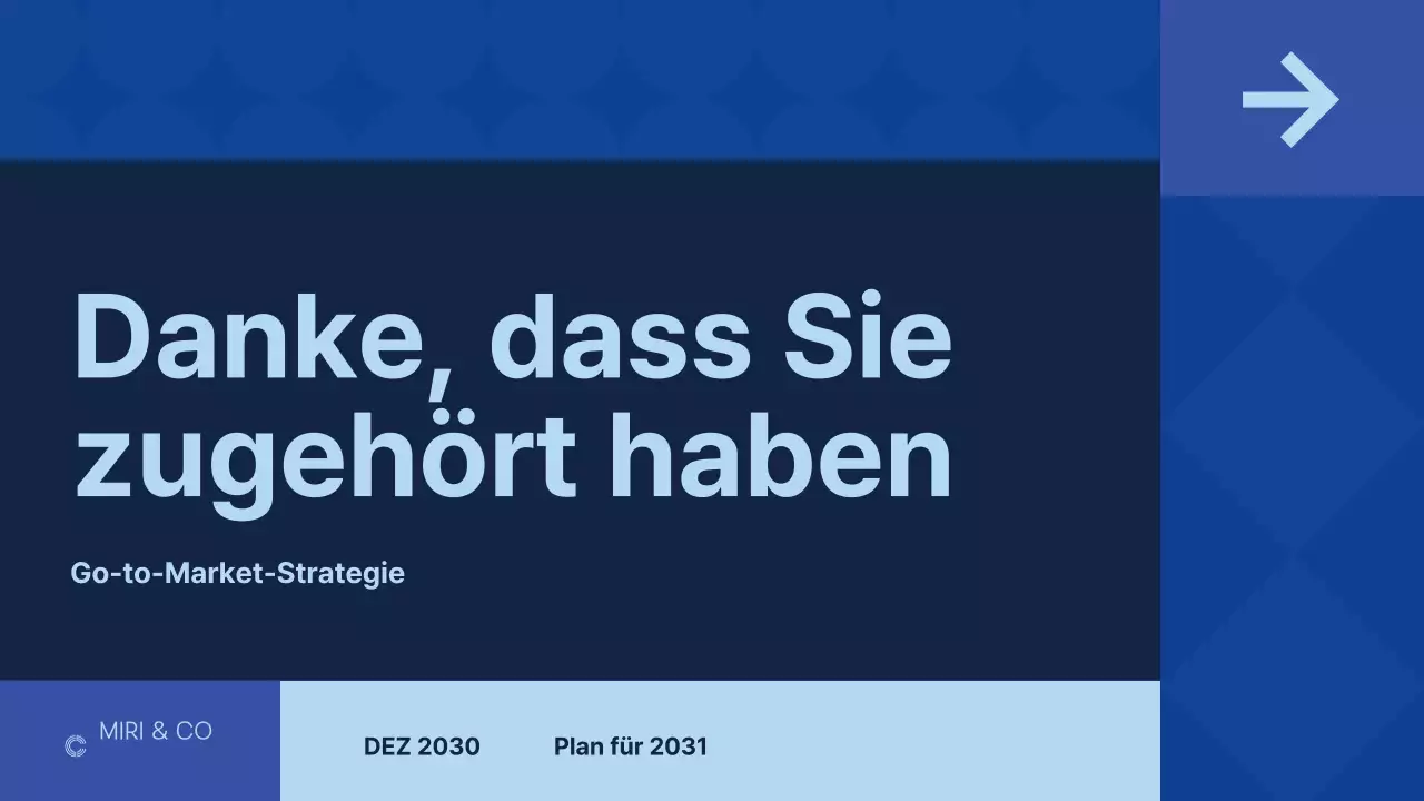 dunkelblauer moderner Businessplan
