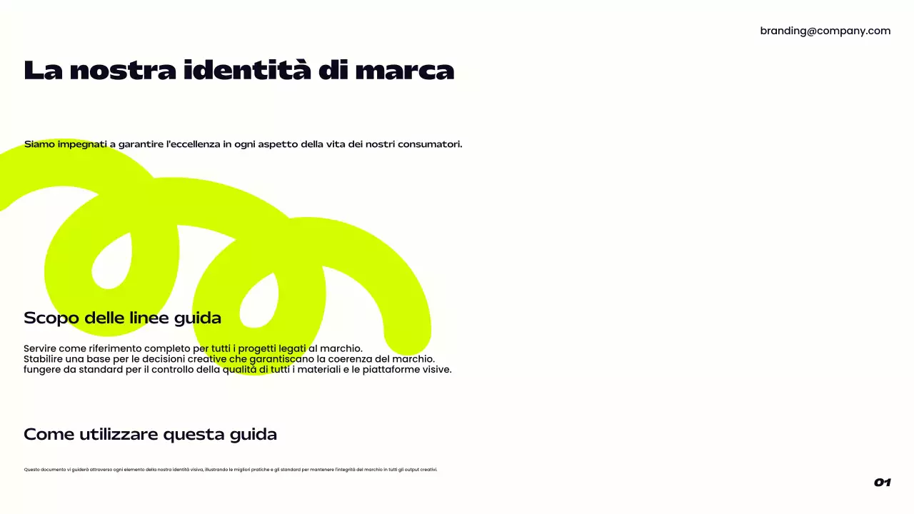 linea guida del marchio moderno viola