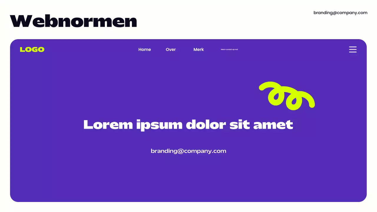 paarse moderne merkrichtlijn