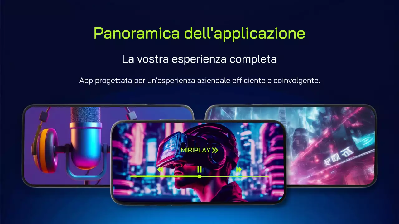 introduzione di un'applicazione mobile moderna di colore viola