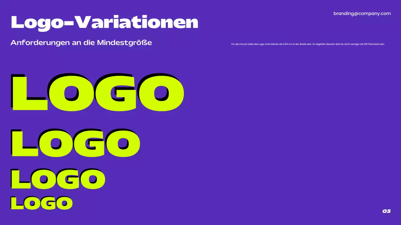 lila moderner Markenleitfaden