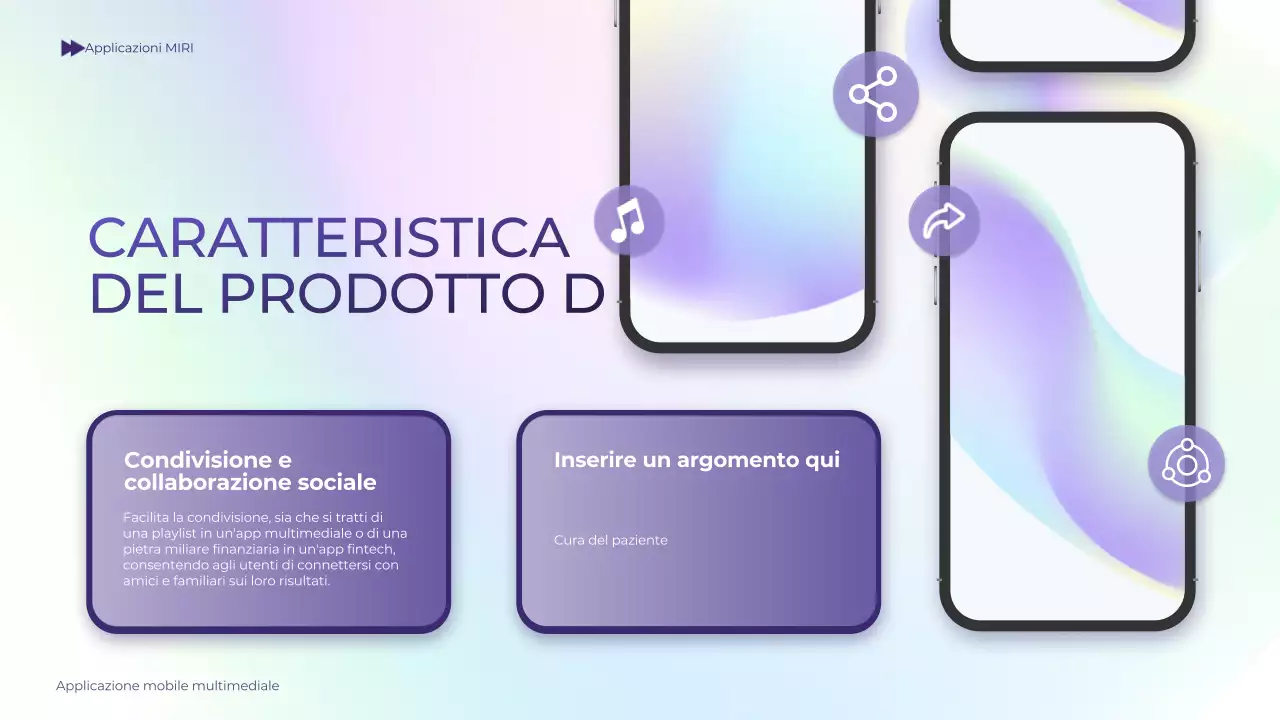 viola sfumato olografico moderno mobile introduzione guida presentazione
