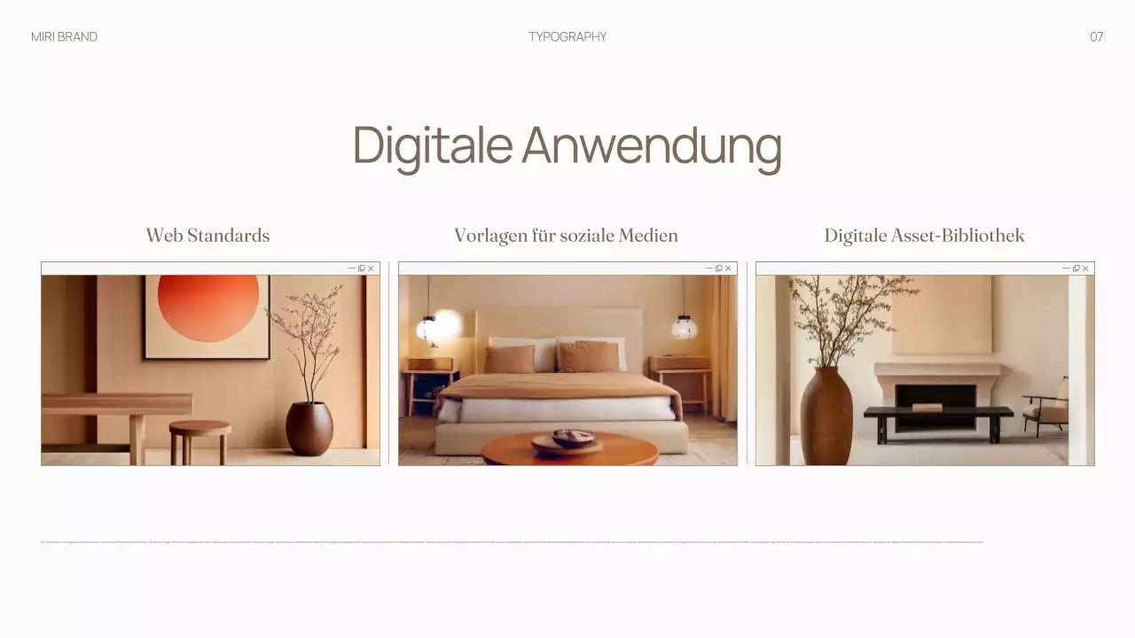 Trendy Neutral Interior Design Markenrichtlinien Handbuch