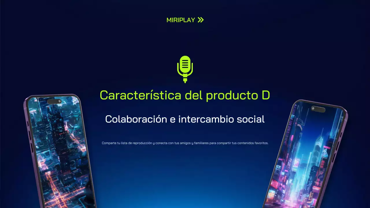 presentación de la aplicación móvil purple modern