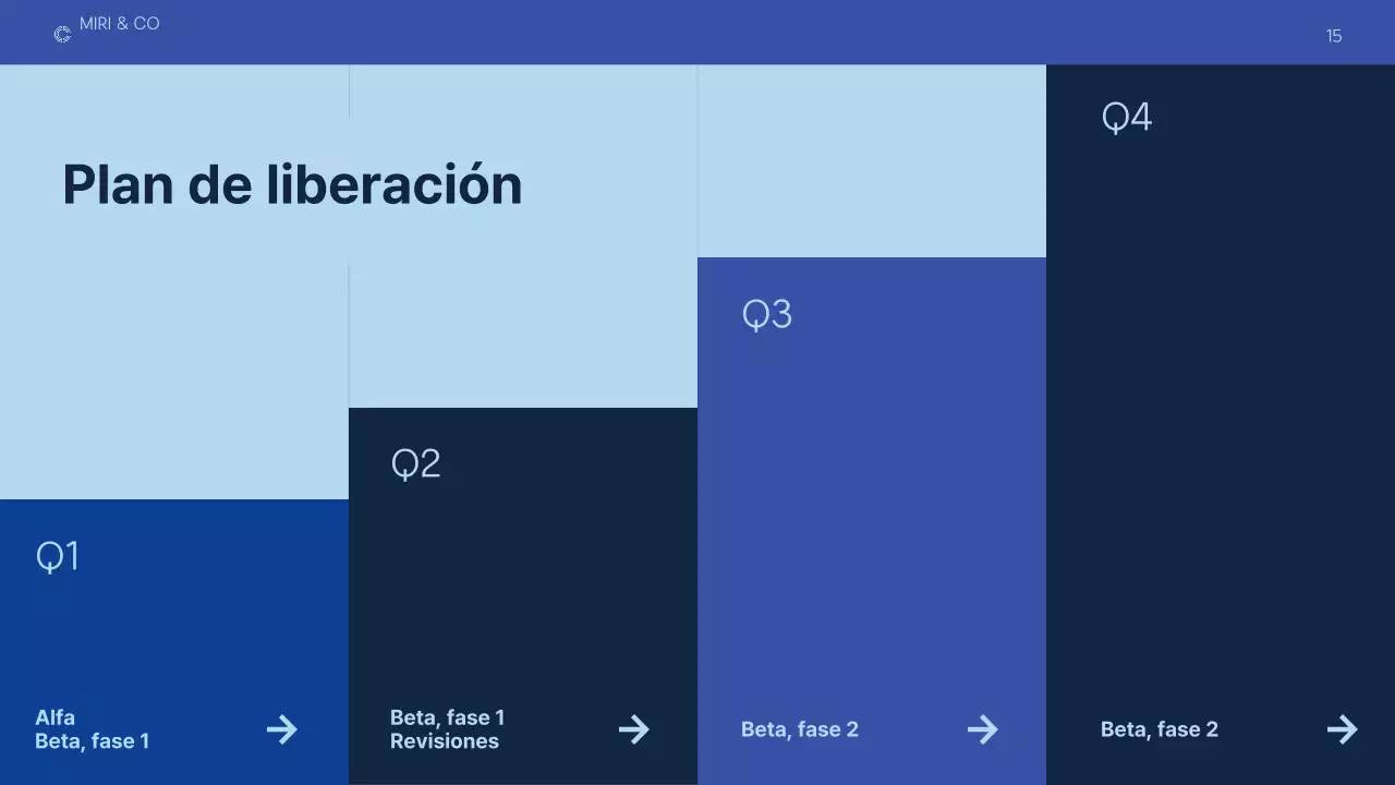plan de negocio moderno azul oscuro