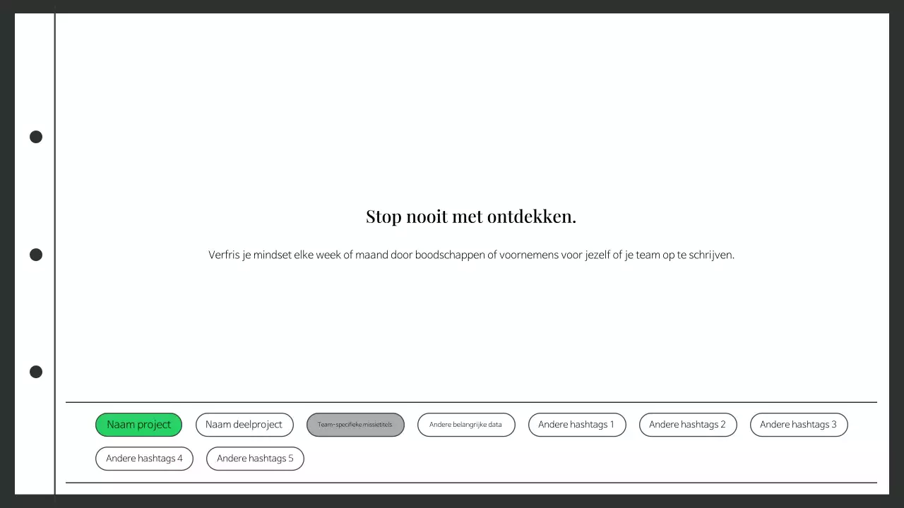 Planning samenvatting schone werkplek notulen